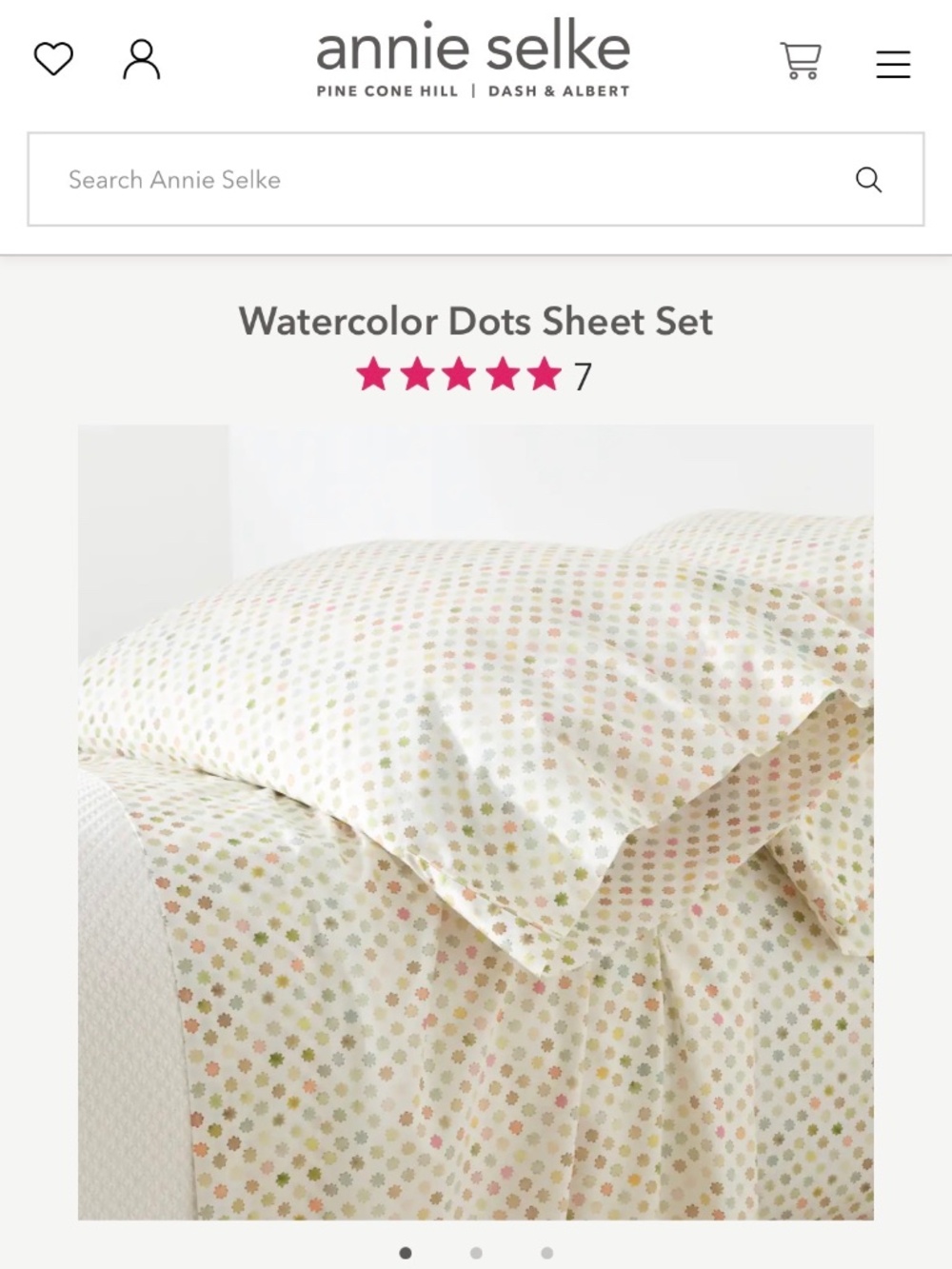Annie Selke queen sheet set